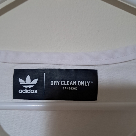 adidas Dry Clean Only Bangkok t-shirt Midi Dress Pinstripe Twill FITS XL. - Picture 8 of 8